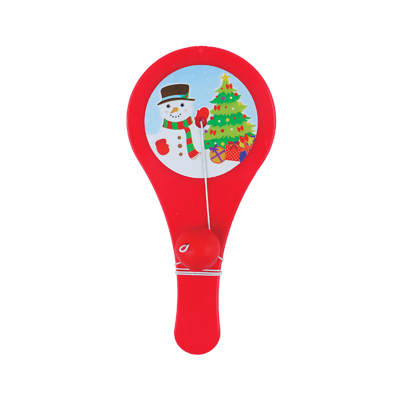 Wholesale Christmas Mini Paddle Bat & Ball