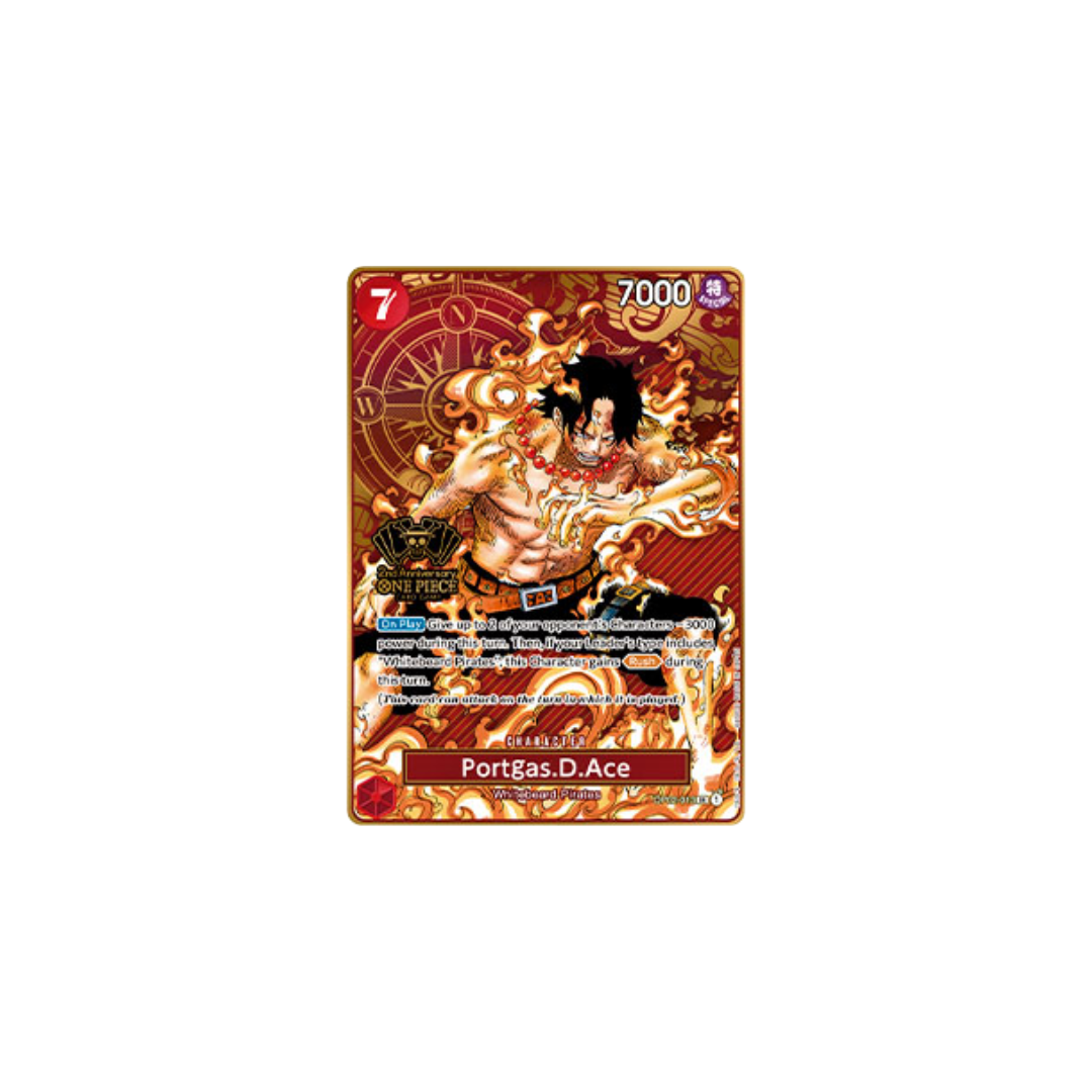 Portgas.D.Ace - OP02-013 - SR Parallel - Japanese 2nd Anniversary Set