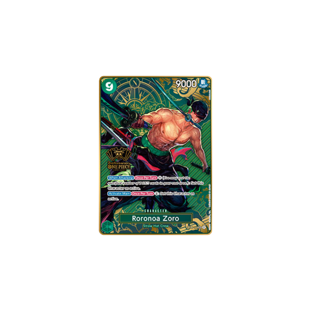 Roronoa Zoro - OP06-118 - SEC Parallel - Japanese 2nd Anniversary Set