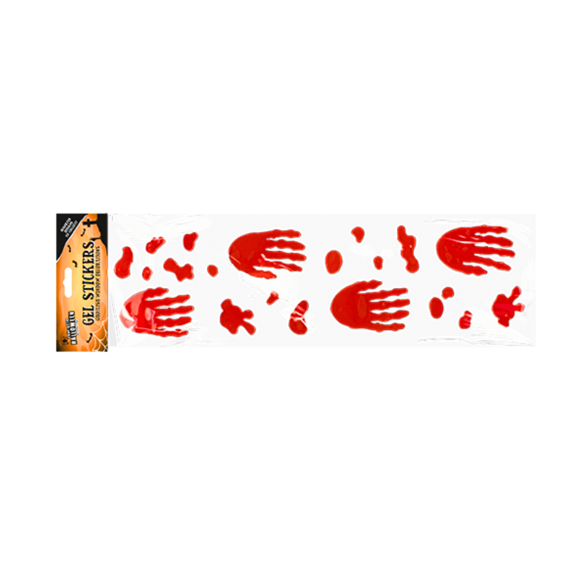 Wholesale Halloween Hands Gel Stickers - (Case of 12)