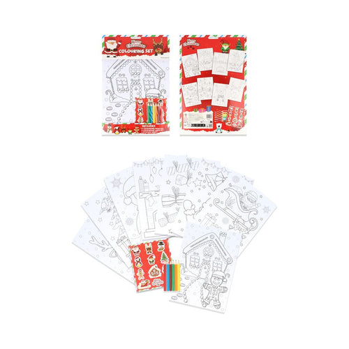 Christmas A4 Colouring Set
