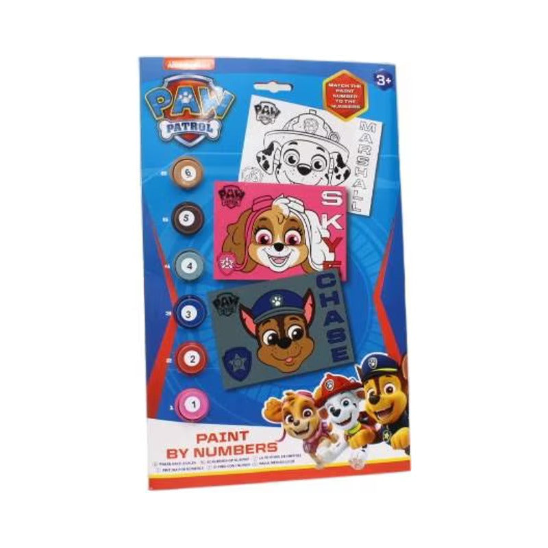 Paw Patrol Paint By Numbers Kids Art Set