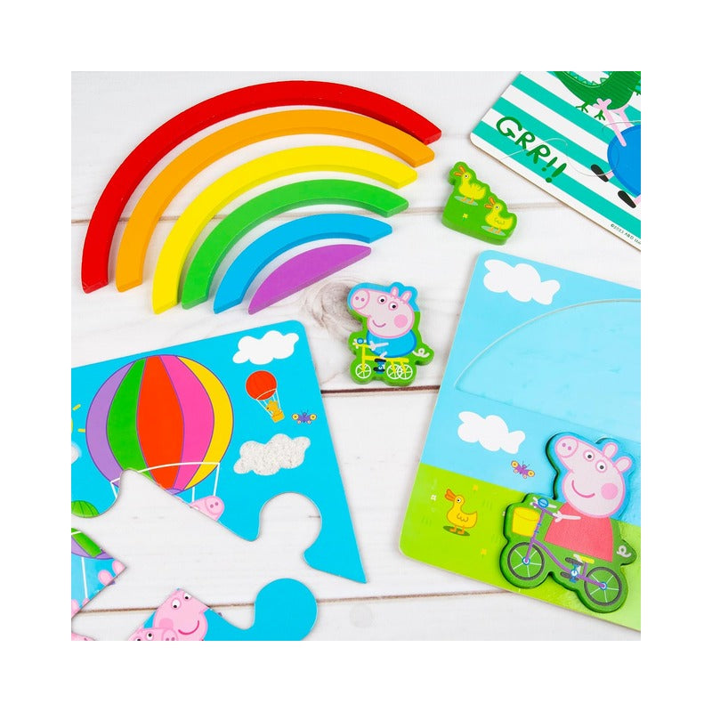 Peppa Pig Wooden Jigsaw Puzzle Set