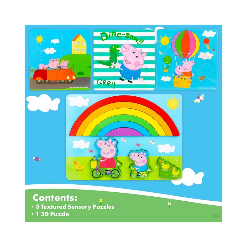 Peppa Pig Wooden Jigsaw Puzzle Set