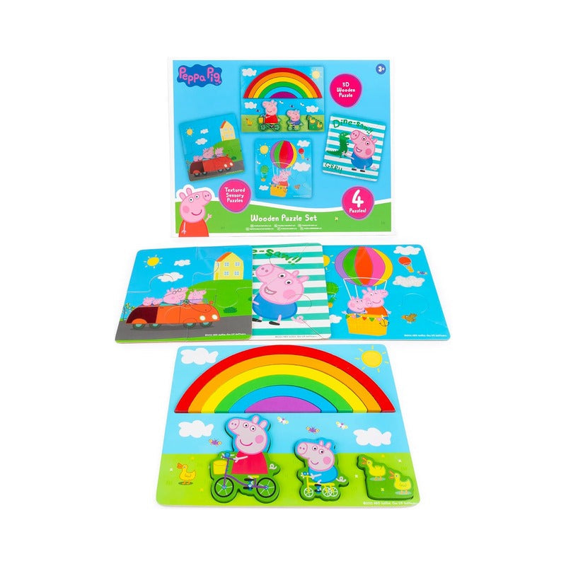 Peppa Pig Wooden Jigsaw Puzzle Set